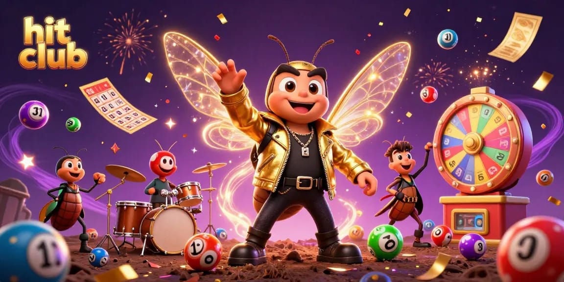 Experience jackpot thrills with hit club characters in a vibrant casino scene.
