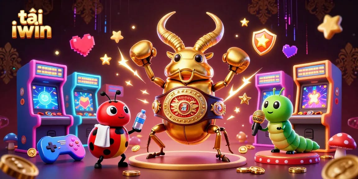 Engage in thrilling gameplay with tải iwin featuring vibrant 3D characters in a dynamic casino scene.
