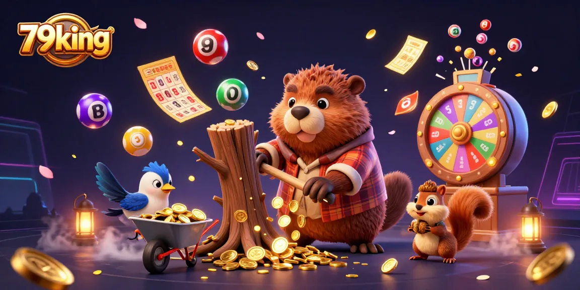 Engage in thrilling play at 79king with the luck of a beaver, surrounded by winning elements.