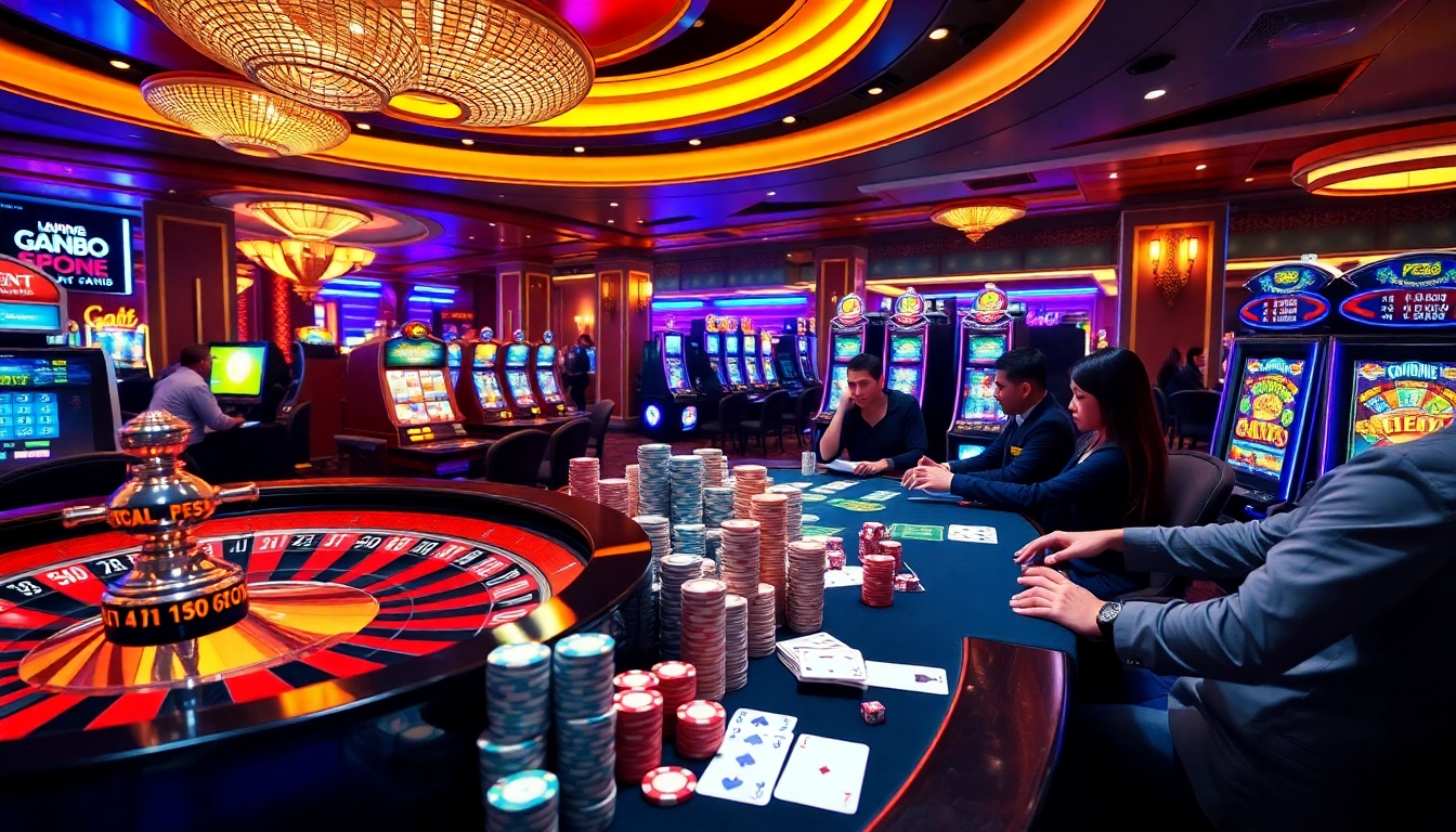 Experience high-stakes action with PG88 at a vibrant casino table filled with chips and cards.