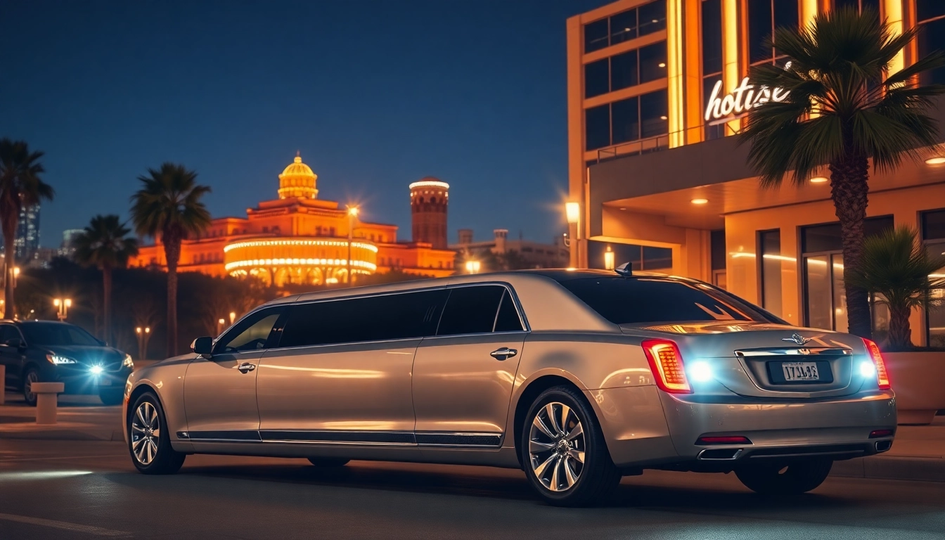 Hollywood Town Car and Limousine providing luxury pick-up service in Los Angeles.