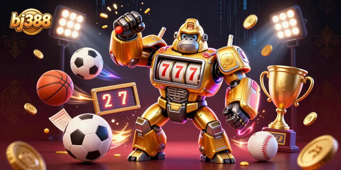 Engage with bj388's vibrant casino scene featuring an exciting mech and dynamic betting elements.