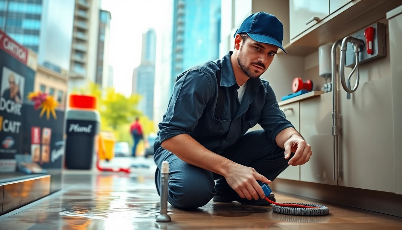 Emergency plumbing Manhattan: A licensed plumber fixing a leaky pipe in a NYC kitchen.