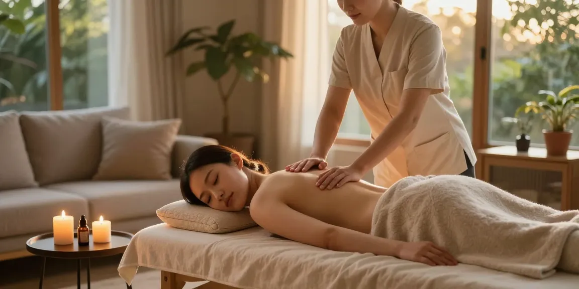 Indulging in 화성출장안마 at home with soothing ambiance and professional therapist.