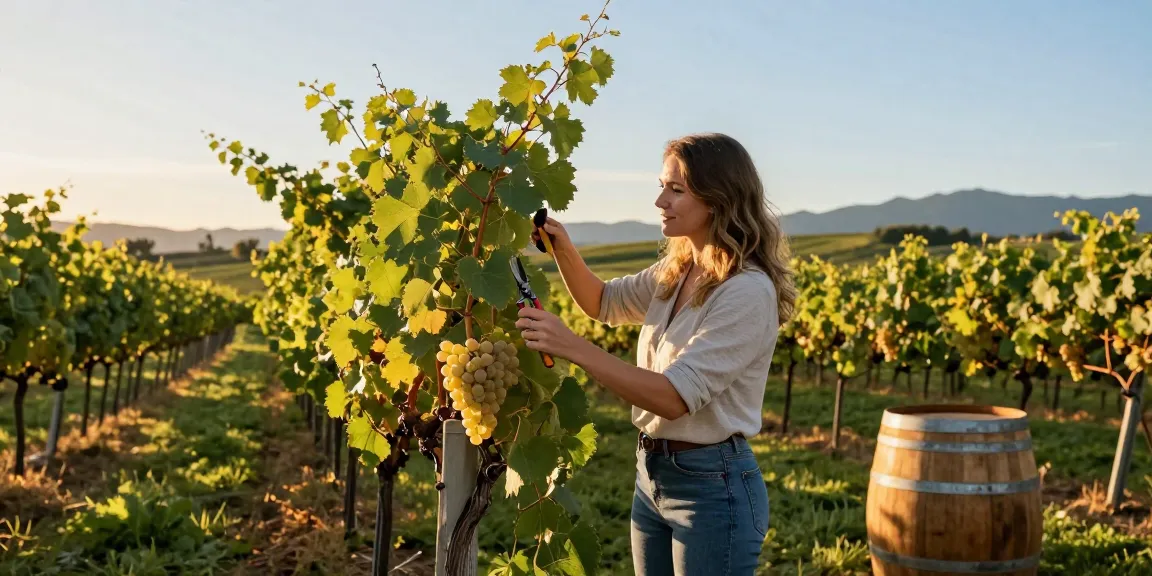 Exploring Long Island wines in a picturesque vineyard setting during golden hour.