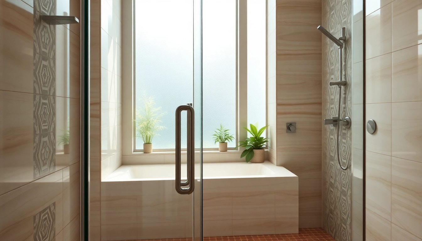 Experience luxurious elegant showers au in a modern bathroom with stylish glass fixtures.