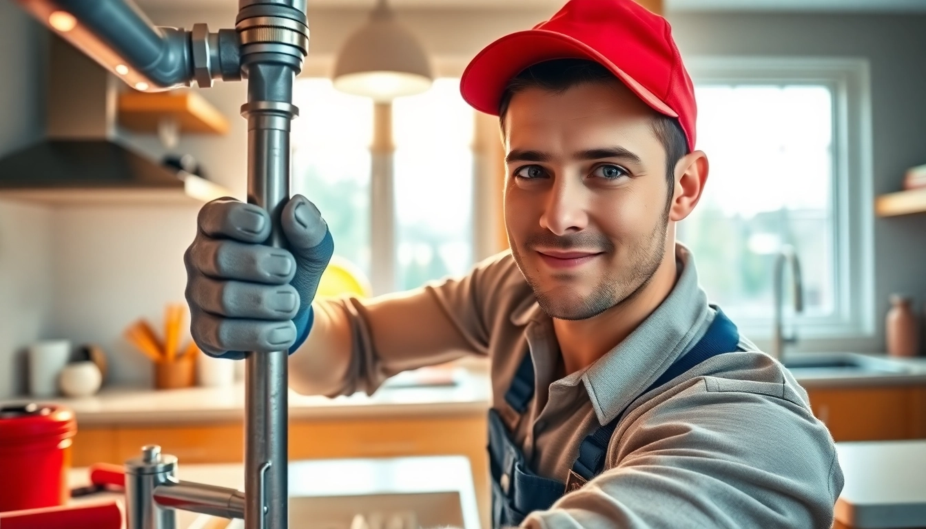 Reliable plumber near me repairing kitchen plumbing with professional tools.