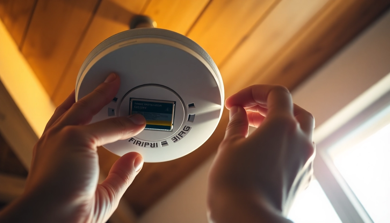 Replace your smoke detector battery in a home setting for enhanced safety and functionality.