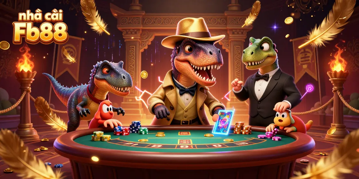 Engage with nhà cái Fb88 using strategic betting techniques amid a colorful casino adventure.