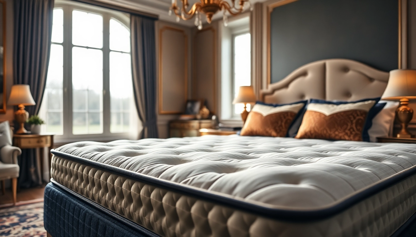 Discover comfort and elegance with a Stearns and Fosters mattress in a serene bedroom setting.
