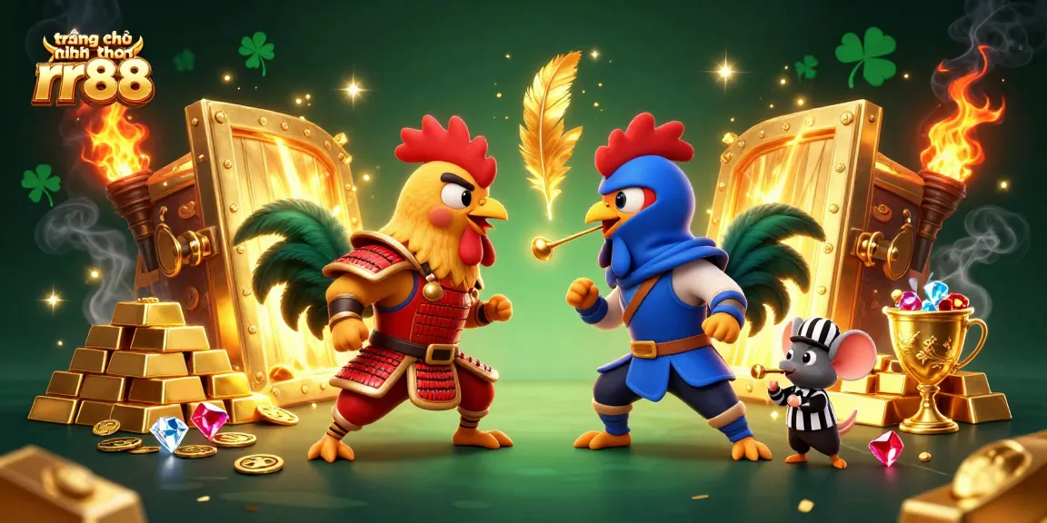 Experience thrilling action at trang chủ chính thức rr88 with a dynamic cockfighting standoff.